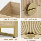 LGHM Fluted Dresser for Bedroom - Image 7