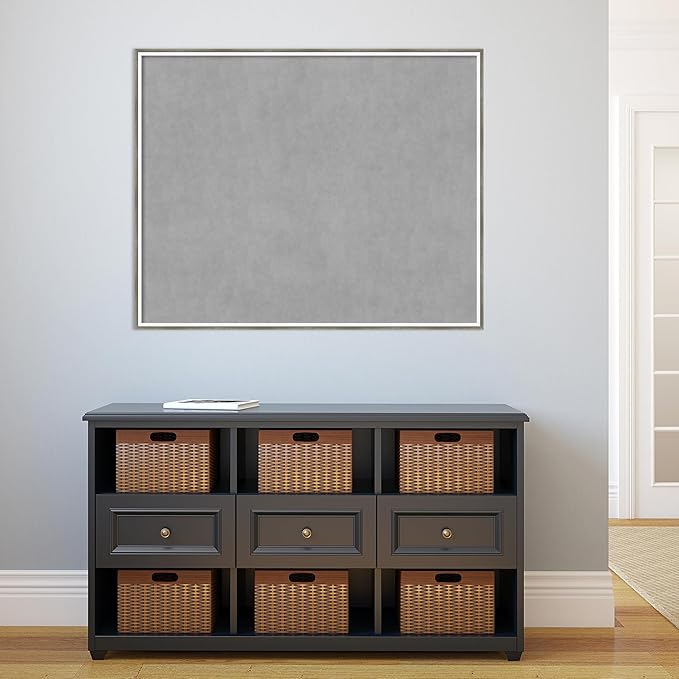 Amanti Art Silver Framed Magnetic Board 33x41 X-Large Vision Board - Image 5