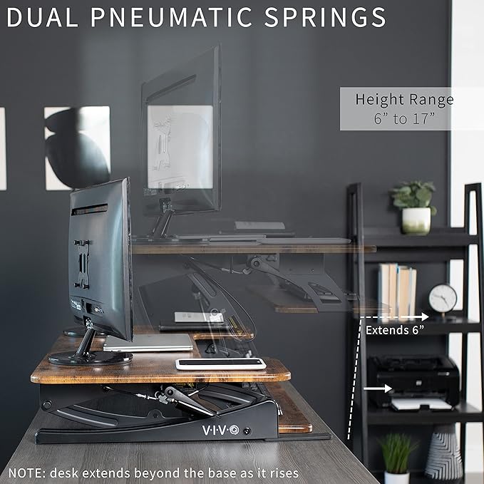 VIVO 42 inch Height Adjustable Stand Up Desk Converter, V Series, Quick Sit to - Image 5