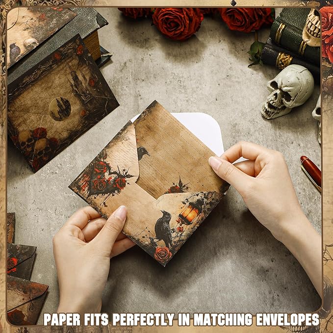 TaoBary 160 Pcs Stationery Paper Set 50 Double Sided Stationery Papers - Image 6