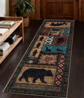 yihouse washable rustic cabin runner rug 2x6 hallway, main product view