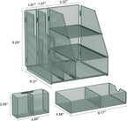 Marbrasse Desk Organizer and Accessories, 3-Tier File Organizer - Image 2