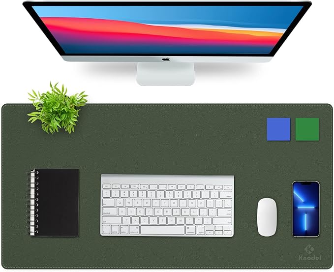 K KNODEL Desk Mat, Dual-Sided Office Desk Pad, Waterproof Desk Mat by K+KNODEL