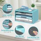 SHARKWOODS Wood Desk Organizer, 3 Tier Paper Tray Organizer - Image 4