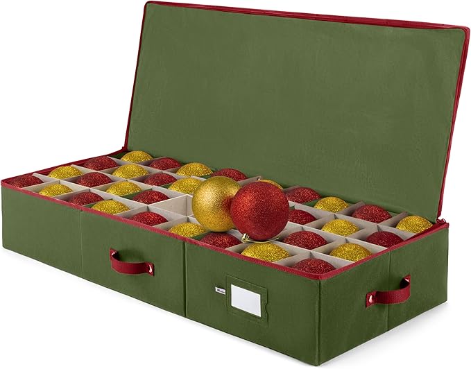 ZOBER Underbed Christmas Ornament Storage Box by ZOBER