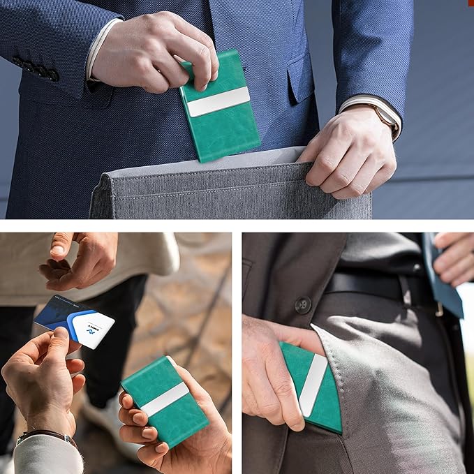 Business Card Holder for Women or Men, Business Card Case - Image 6