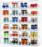 12 Pack Thicken & Sturdy Clear Shoe Storage Organizer - Image 6
