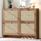 nicetree shoe cabinet storage for entryway, 4-flip drawer, main product view