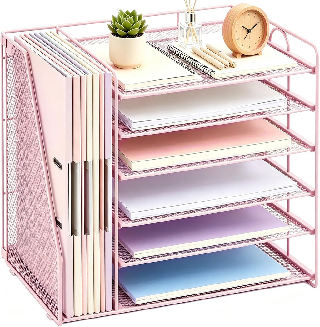 gianotter 6-tier paper organizer with magazine holder, main product view