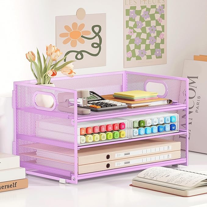 Subekyu 3 Tier Letter Tray Paper Organizer - Image 4