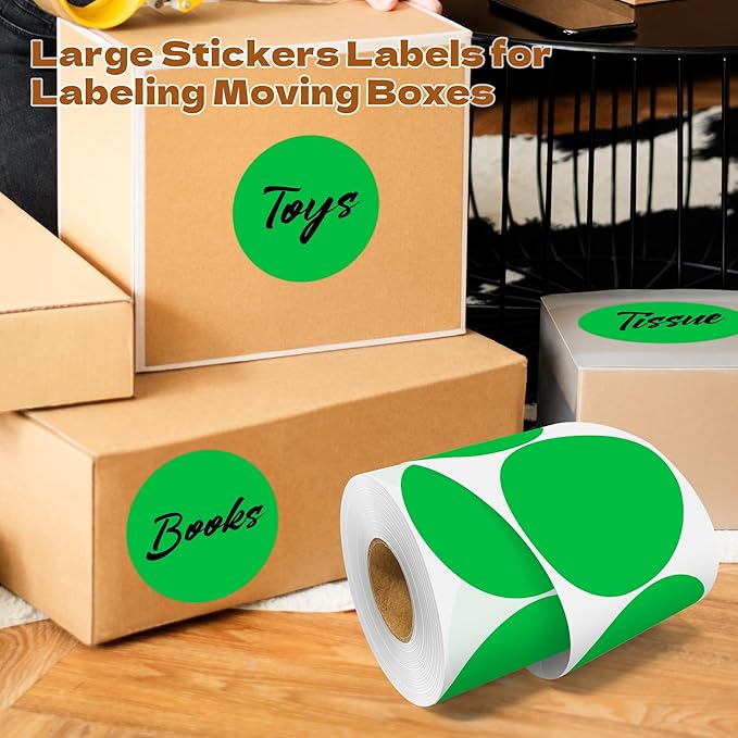 3 Inch Round Color Coding Labels - Image 5