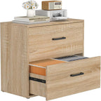 FATIGOS 2 Drawer Lateral File Cabinets, Wooden File Cabinets by FATIGOSstoragecabinet