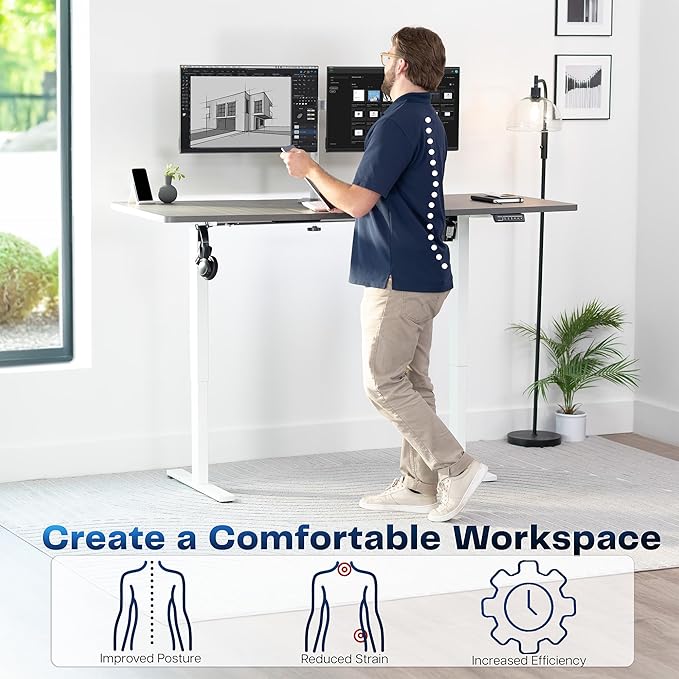 VIVO Electric 71 x 30 in Standing Desk, Memory Height Adjustment, 1B Series - Image 4
