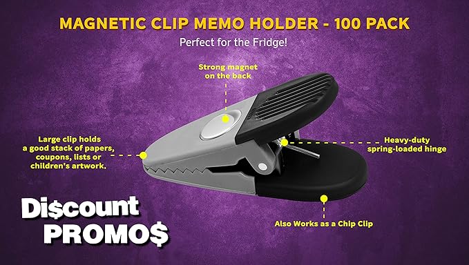 100 Magnetic Memo Holders Set - Image 3