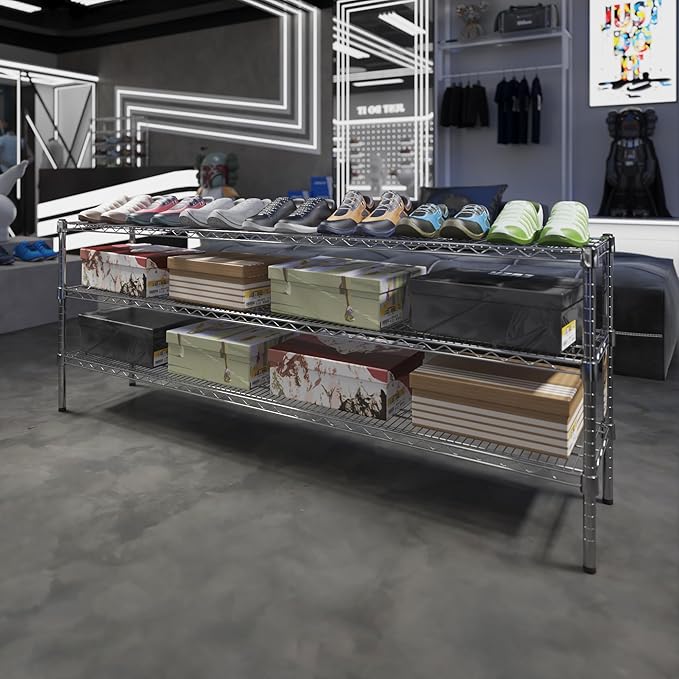 Regal Altair 14" Deep x 72" Wide x 27" Height Wire Shelving Kit | 3-Tier | NSF - Image 2