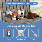 PATIOEASY Outdoor Storage Box 30GAL Waterproof Resin Deck Box, UV-Resistant - Image 5