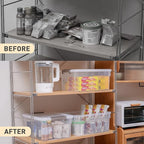 Citylife 6 Packs 17 QT Plastic Storage Bins - Image 7