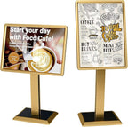 lesolar Display Menu Stand, 21x29 Inch Heavy Duty Aluminum Pedestal Sign Holder by lesolar
