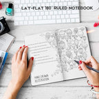 Huhuhero 10 Pack Lined Journal Notebook, 120Gsm College Ruled Thick Paper - Image 3