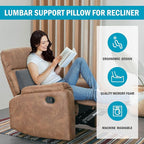 HOMBYS Lumbar Support Pillow for Recliner Chair, Memory Foam Back Support - Image 3