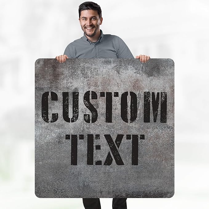 Custom Sign, Custom Street Sign, 11 Font Colors, 13 Font Styles, 4 Hole Options - Image 2
