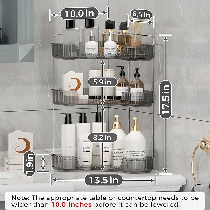 YCIA&DONE Corner Bathroom Counter Organizer, Makeup Organizer - Image 7