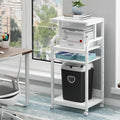 Fannova 4 Tier White Printer Stand Table