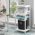 Fannova 4 Tier White Printer Stand Table