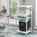 Fannova 4 Tier White Printer Stand Table by Fannova