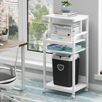 Fannova 4 Tier White Printer Stand Table by Fannova
