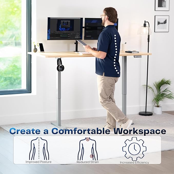 VIVO Electric 71 x 36 in Standing Desk, Memory Height Adjustment, 1B Series - Image 4