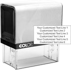 COLOP Extra Large Size Self Inking Custom Text Stamp by Rubber+Stamp+Creation