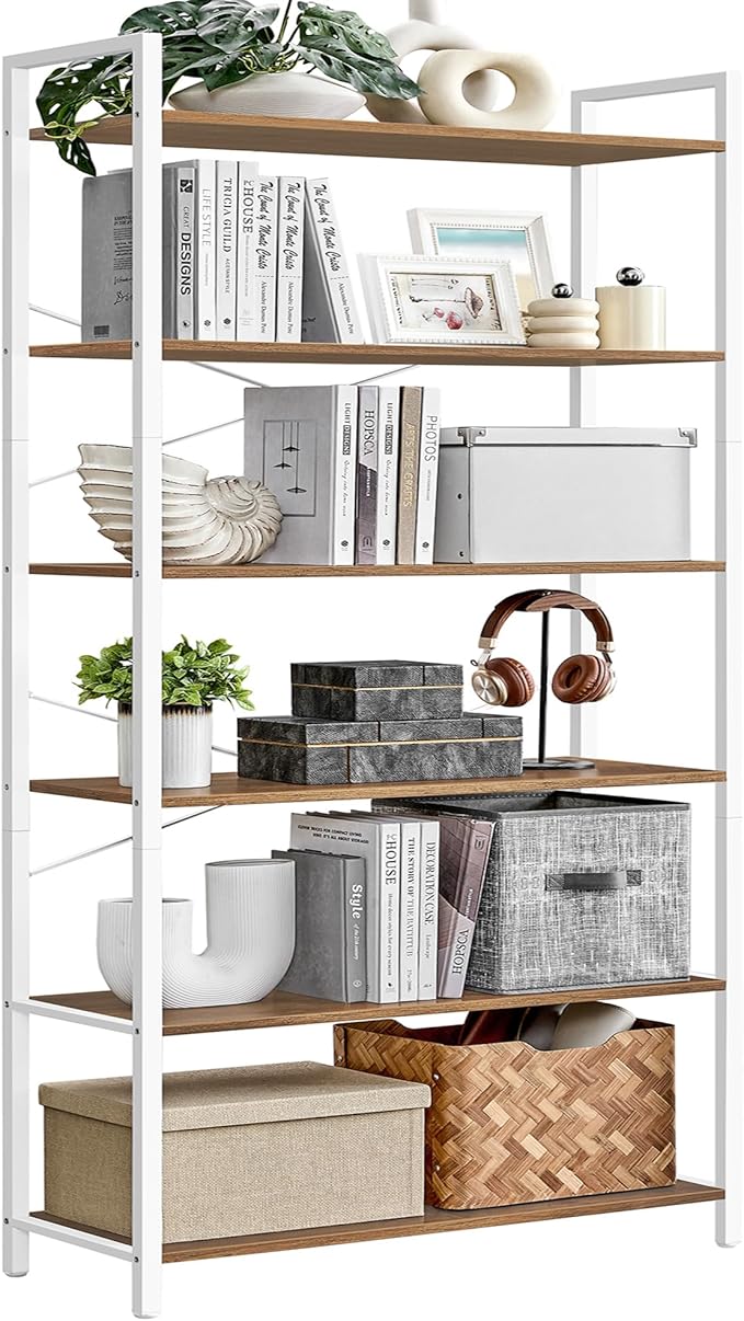 VASAGLE 6-Tier Bookshelf, Bookcase by VASAGLEbySONGMICSHOME