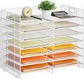 Marbrasse Desktop Literature Organizer, 12 Compartments Mesh Paper Organizer by Marbrasse