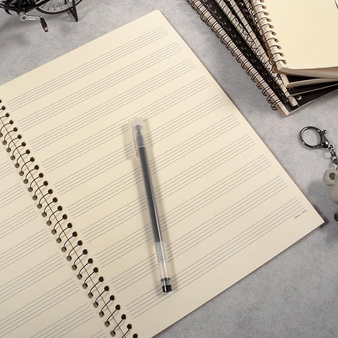 MAXCURY Blank Sheet Music Composition Manuscript Staff Paper Art Music Notebook - Image 3