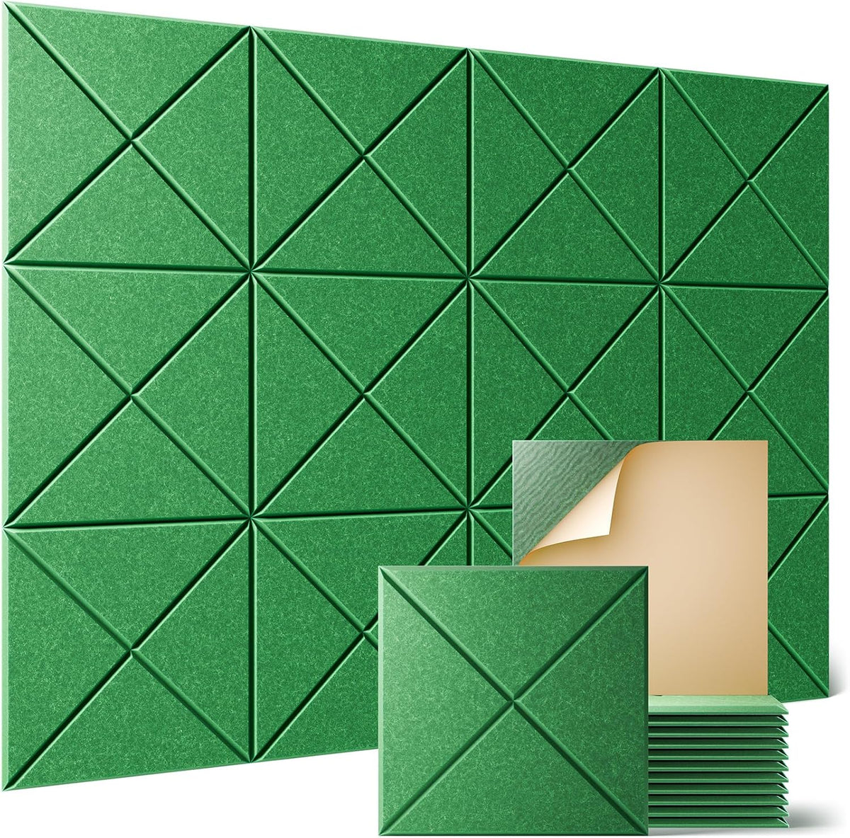 Sonicism 12 Pack X-Lined Acoustic Panels