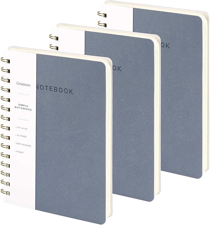Spiral Notebook-5.75" x 8.125" College Ruled Journal by Oneirom