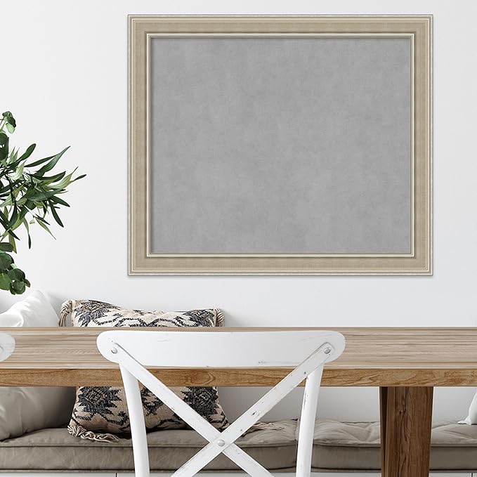 Amanti Art Silver Framed Magnetic Board 24x28 Medium Vision Board - Image 5