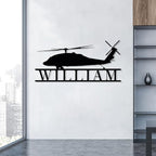 Personalized Metal Airplane Wall Art, Airplane Name Sign, Customized Pilot Name - Image 8