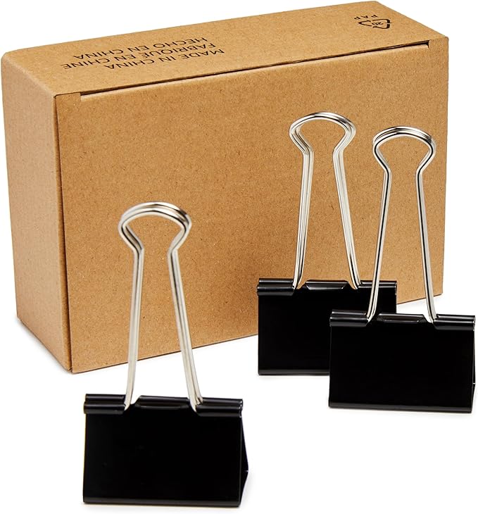 Amazon Basics Sturdy Binder Clips by AmazonBasics