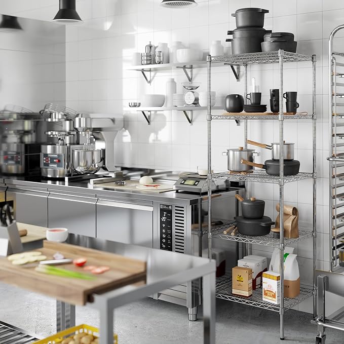 Regal Altair 21" Deep x 24" Wide x 74" Height Wire Shelving Kit | 5-Tier | NSF - Image 6