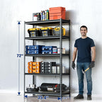 WORKPRO 5-Tier Storage Shelf, for Basement, 35.4”Wx15.7”Dx72”H - Image 2