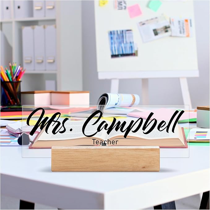 Custom Business Logo Desk Name Plate - Image 6