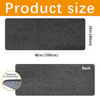 2 PCS Large Felt Desk mat, Office Computer Desk - Image 2