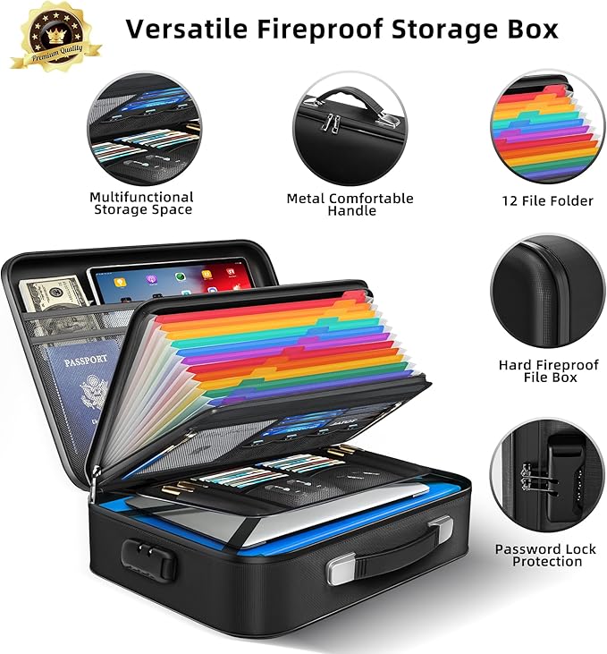 Deelhety Fireproof Document Box - Image 4