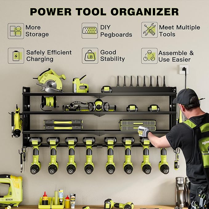 NattyDot Power Tool Organizer Wall Mount - Image 2
