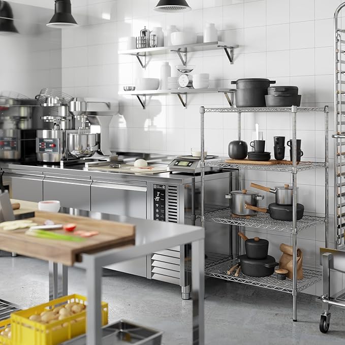 Regal Altair 21" Deep x 30" Wide x 54" Height Wire Shelving Kit | 4-Tier | NSF - Image 5