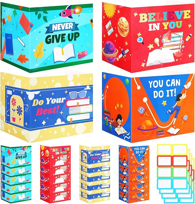Crtiin 24 Pcs Privacy Folders for Students Desk Dividers Standard School by Crtiin