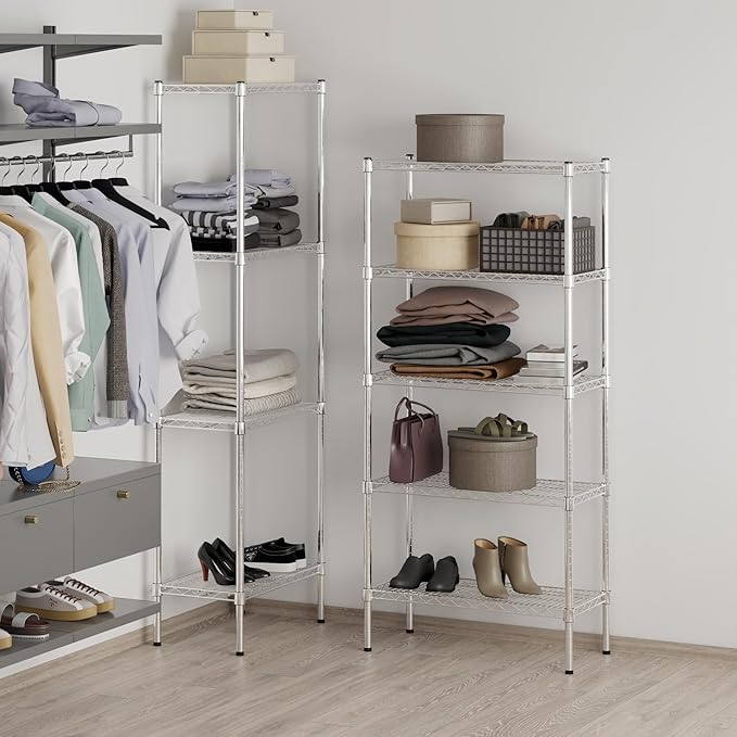 Regal Altair 14" Deep x 30" Wide x 64" Height Wire Shelving Kit | 5-Tier | NSF - Image 7