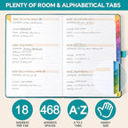 ZXHQ Address Book with Colorful Alphabetical Tabs - Image 5